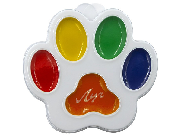 Акварель 5 цв. б/к Луч "Кроха" Лапка (коррекс)