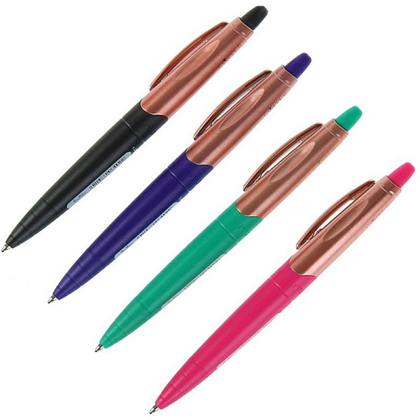 Ручка шариковая автомат. 1,0 мм Milan STYLUS COPPER, СИНЯЯ, со стилусом, с поворот. мех., длина ручки