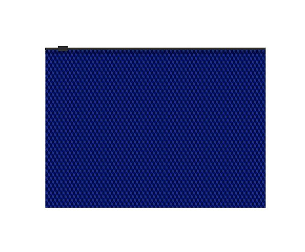 Папка на молнии В5 Zip-пакет ErichKrause® Diamond Total Blue, полупрозрачный, синий 
