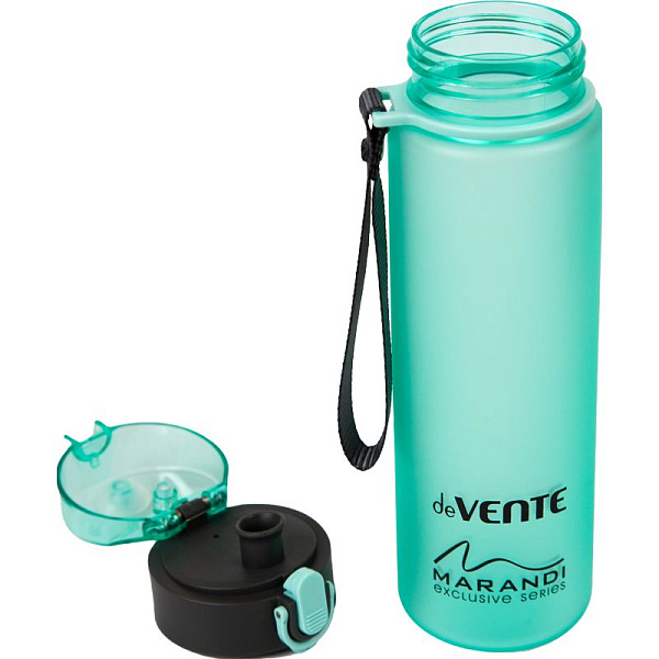 Бутылочка "deVENTE. Mаrandi" 560 мл, 22,9x6,5x6,5 см, пластиковая, с диффузором, с текстильной петлей, аквамариновая