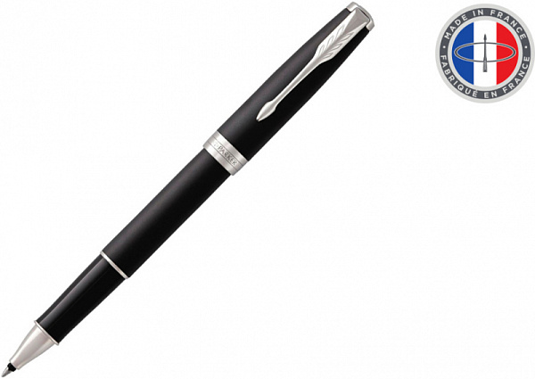 Ручка-роллер "Parker Sonnet Core T529  Matte Black CT F чернила черн. подар.кор.