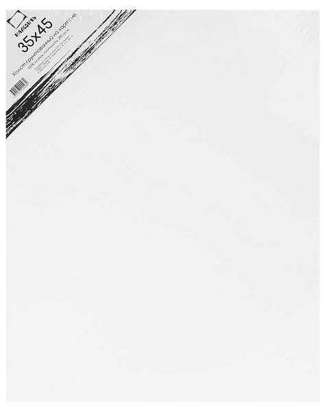 Холст на картоне 35*45 см 100% хлопок, мелкое зерно Малевичъ