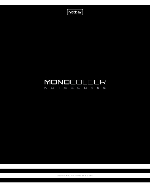Тетрадь 96 листов в клетку "MONOCOLOUR", обложка мелованный картон, матовая ламинация, тиснение, 60 г/м2