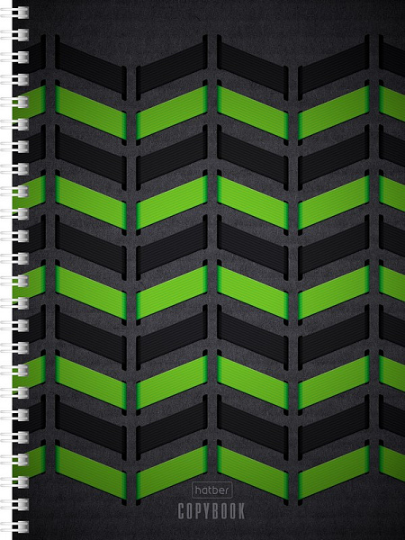 Тетрадь 96 листов в клетку на гребне "Обратная связь" А5 обложка мелованный картон, 60 г/м2