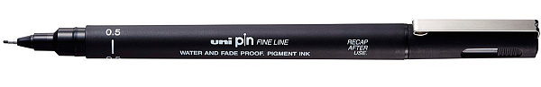 Линер Uni PIN05-200(S) черный, 0.5 мм.