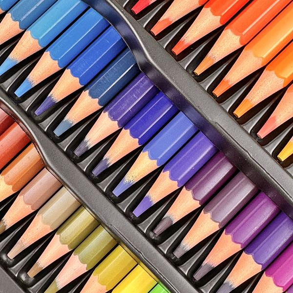 Карандаши 72 цв. "FLORA.ГРАНАТ" В МЕТАЛЛИЧЕСКОЙ КОРОБКЕ,