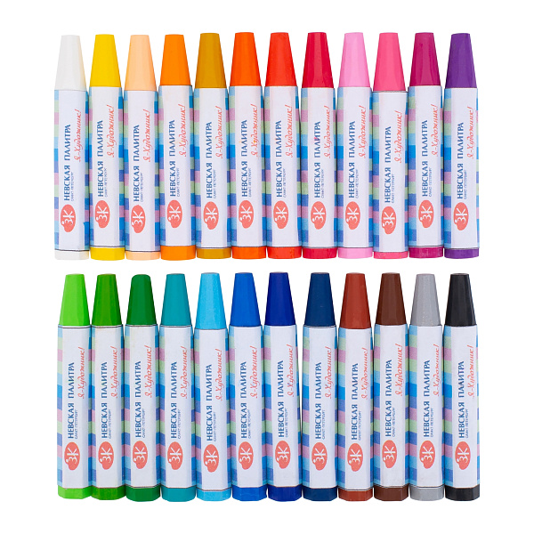 Пастель масляная 24 цв. "Я - Художник!" пластиковая упаковка