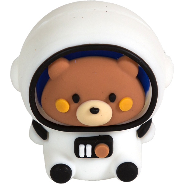 Точилка 1 отв. deVENTE. Space Team, пластиковая с покрытием Soft 