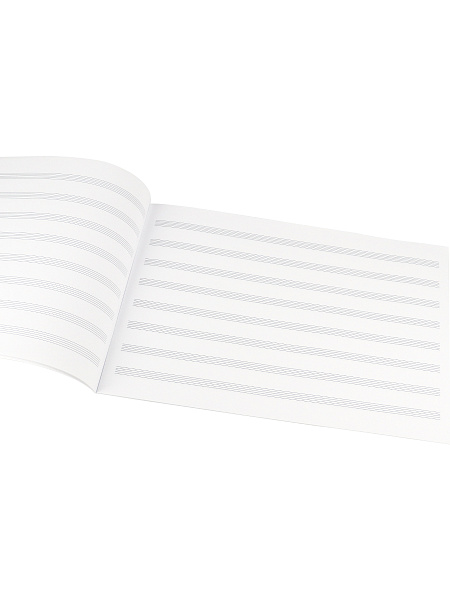 Тетрадь для нот А4 8 л. альбом "МИШУТКА-ГИТАРИСТ скрепка, цветная мелов.обл.