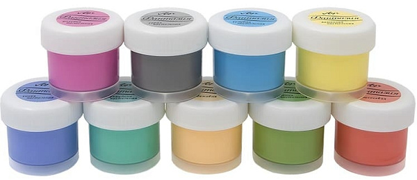 Гуашь 9 цв. по 15 мл. Луч "Фантазия" пастельная