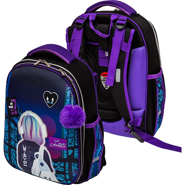 Рюкзак школьный "deVENTE "Choice. City Gir" 38x28x16 см, вес 1 000 г, эргономичная формоустойчивая вентилируемая спинка