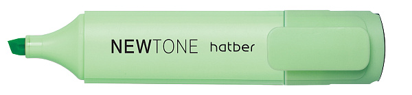 Маркер-текстовыделитель Hatber NEWtone PASTEL клиновидный пишущий узел Мятный 12шт. в картонной Дисплей-витрине