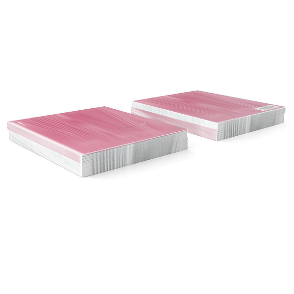 Тетрадь 48 листов в клетку "Simple Color", красный, ламинация soft-touch+выборочный УФ-лак ErichKrause 