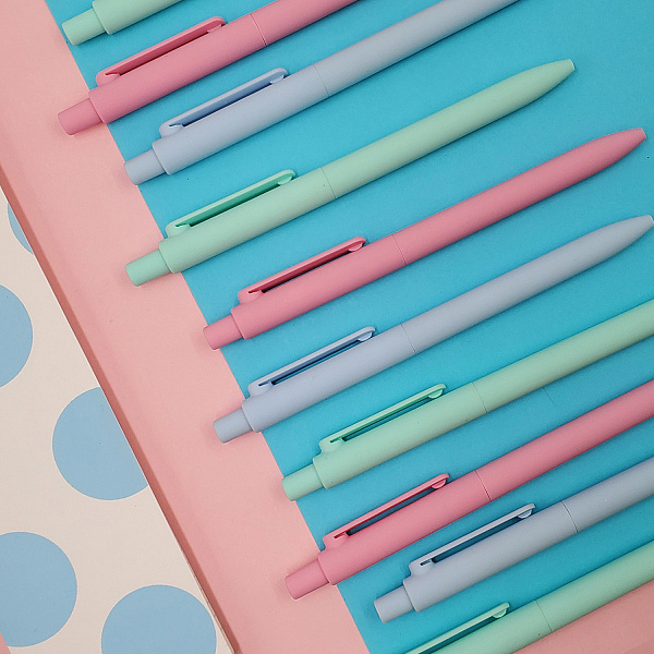 Ручка шариковая автомат. 0,7 мм SoftClick.Zefir, СИНЯЯ