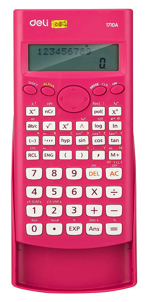 Калькулятор научный Deli E1710A/RED красный 10+2-разр.
