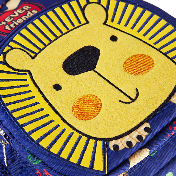 Рюкзак Hatber Kids -Веселый львенок- 27х23х11см полиэстер светоотраж. 1 отделение 3 кармана