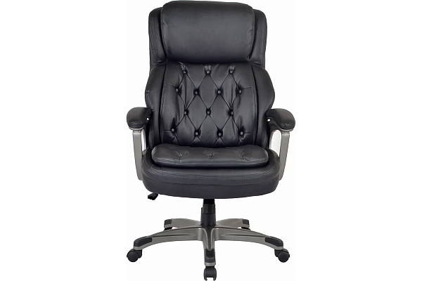 Кресло BRABIX PREMIUM "Regal EX-557", НАГРУЗКА до 150 кг, пружинный блок, экокожа, черный