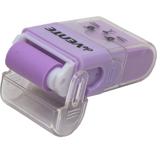 Ластик "deVENTE. Kitty" синтетический (ECO-PVC), ассорти 4 цвета, с роликом для сбора крошек, 58x28x15 мм, dust-free, в пластиковом корпусе, с индивидуальной маркировкой