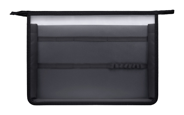 Папка для тетрадей А4 2 отд. с вкладышем Hatber на молнии 245х340х75мм "Ночной дрифт"  в индив.упак.