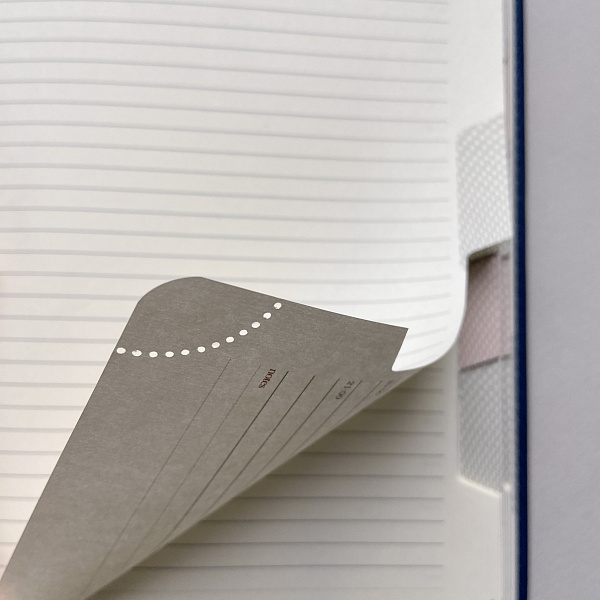 Ежедневник недат А5 с индексами "VELVET INDEX" (ТЕМНО-СИНИЙ)