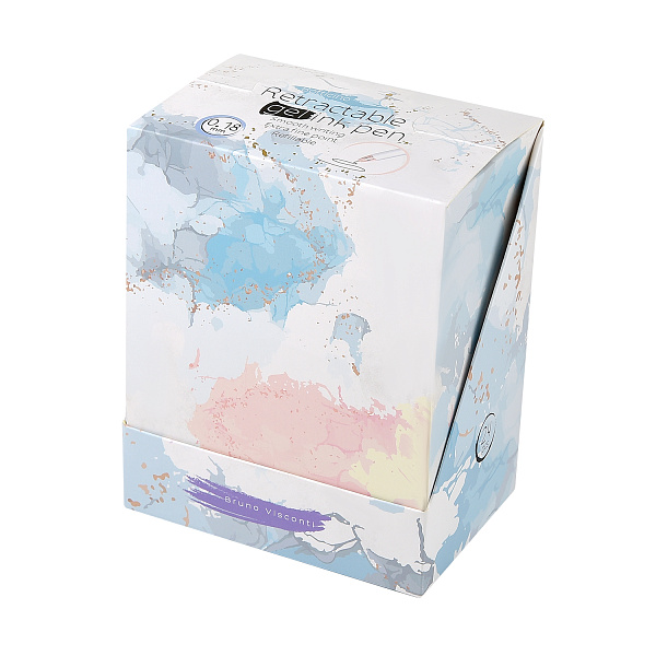 Ручка гелевая 0,18 мм "Primavera"  ЧЕРНАЯ, 3 ВИДА 