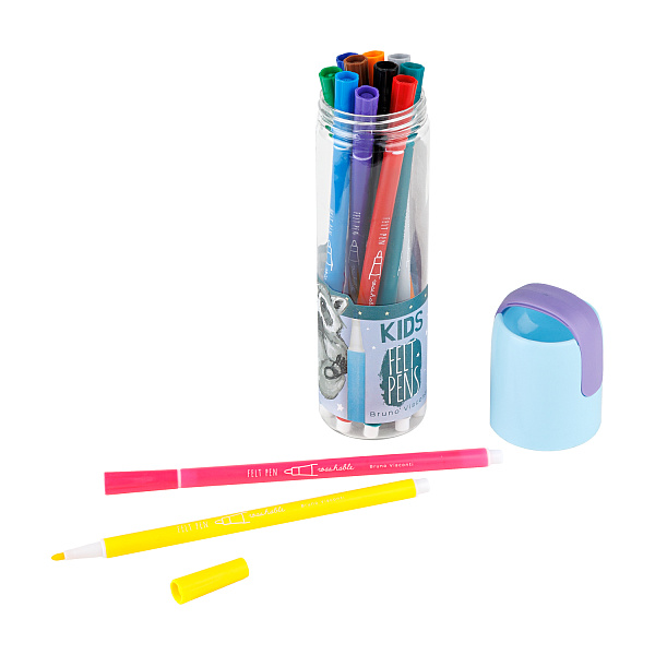 Фломастеры 12 цв. "KIDSCOLOR" В ПЛАСТИКОВОЙ ТУБЕ 