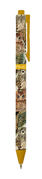 Ручка шариковая автомат 0,38 мм "FAUNA" СИНЯЯ