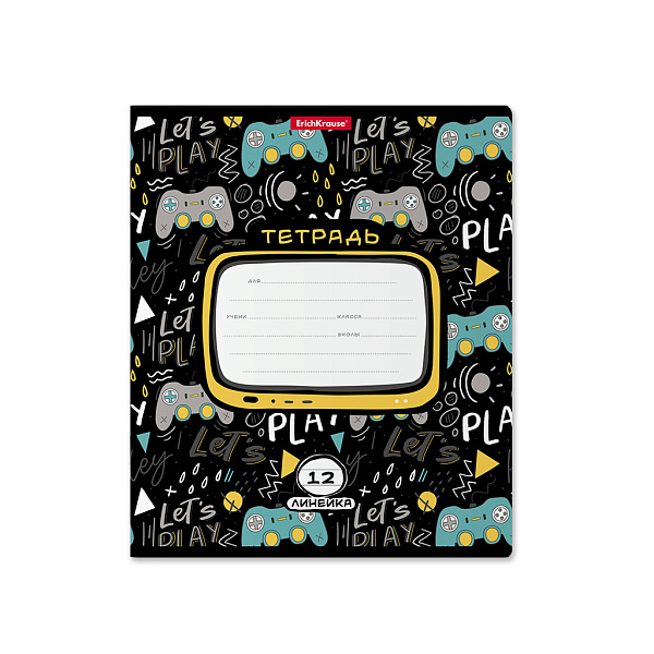 Тетрадь 12 л. лин. "Gamepad" MIX-PACK ErichKrause® 