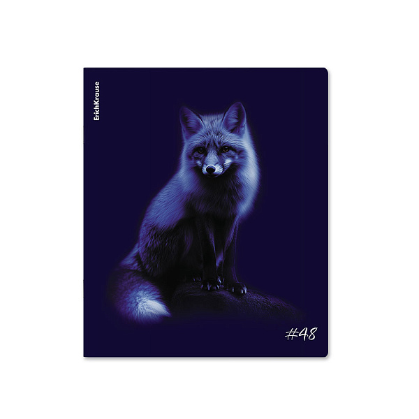 Тетрадь 48 листов в клетку "Indigo", ламинация soft-touch+выборочный УФ-лак ErichKrause _MIX-PACK