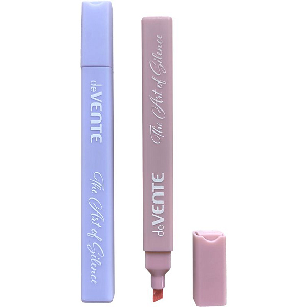 Набор маркеров текст. 12 шт. "deVENTE. Marandi" 12 цв, прямоугольный корпус, скошенный наконечник, 1-4 мм, в пластиковом блистере