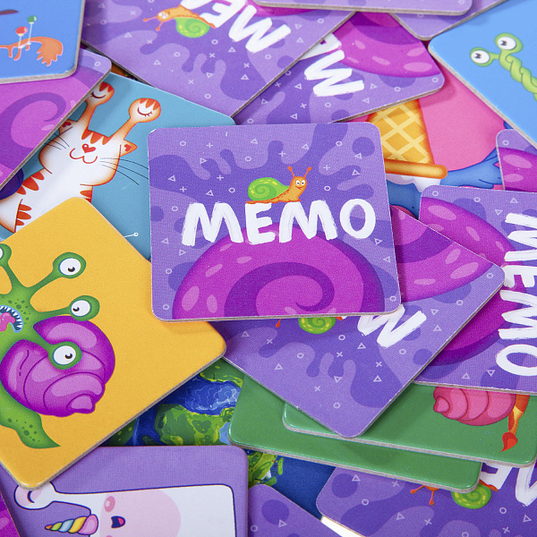 ИГРА Настольная МЕМО 36 карточек -Улитки- в инд.упак.с европодвесом