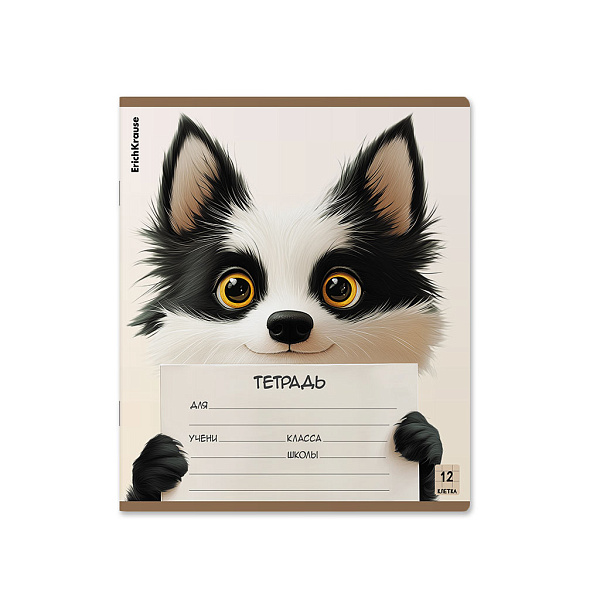 Тетрадь 12 листов в клетку ErichKrause Note Friends, (в плёнке )_MIX-PACK