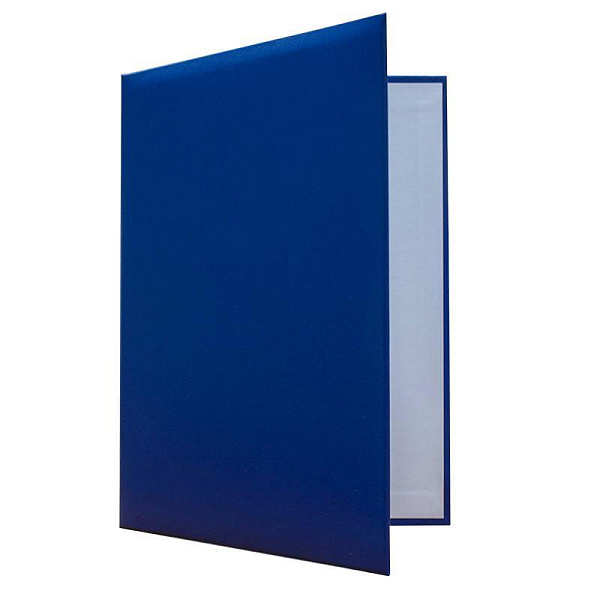 Папка адресная "Без нанесения" А4 бумвинил синяя "deVENTE" 