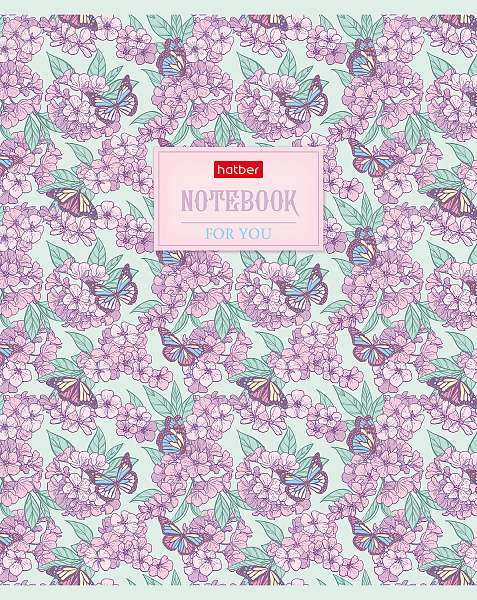 Тетрадь 80 л. кл. "В аромате грез" на скобе мат ламин,тиснение