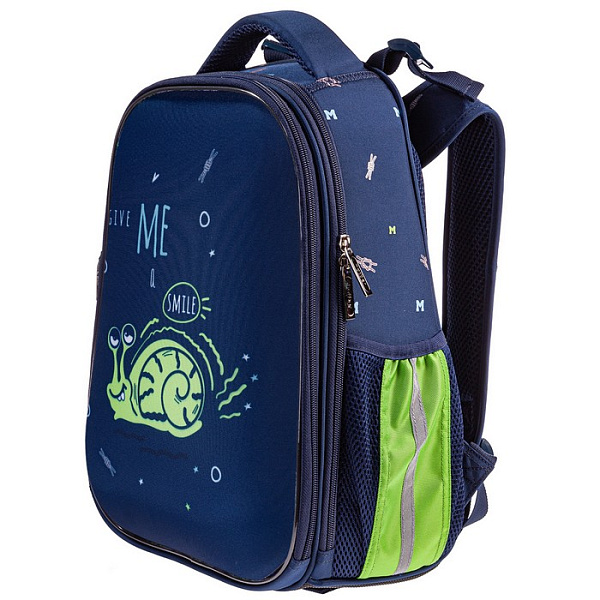 Рюкзак Hatber ERGONOMIC Classic -Я Улитка- 37Х29Х17 см EVA материал светоотраж. 2 отделения 2 кармана в комплекте с термосумкой