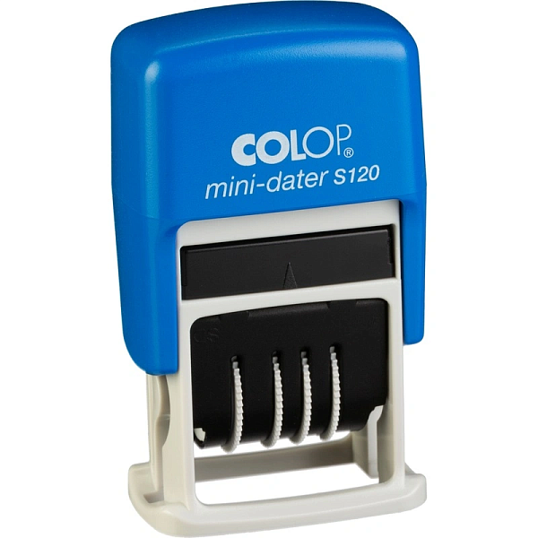 Датер-мини автоматический пластик. c сокращенной датой высота шрифта 3,8 мм месяц цифрами, S 120/SD