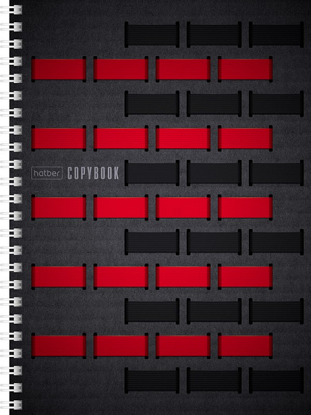 Тетрадь 96 листов в клетку на гребне "Обратная связь" А5 обложка мелованный картон, 60 г/м2