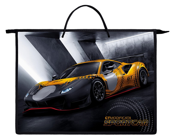 Папка для чертежей и рисунков А3 Hatber "Super car" с ручками на молнии 