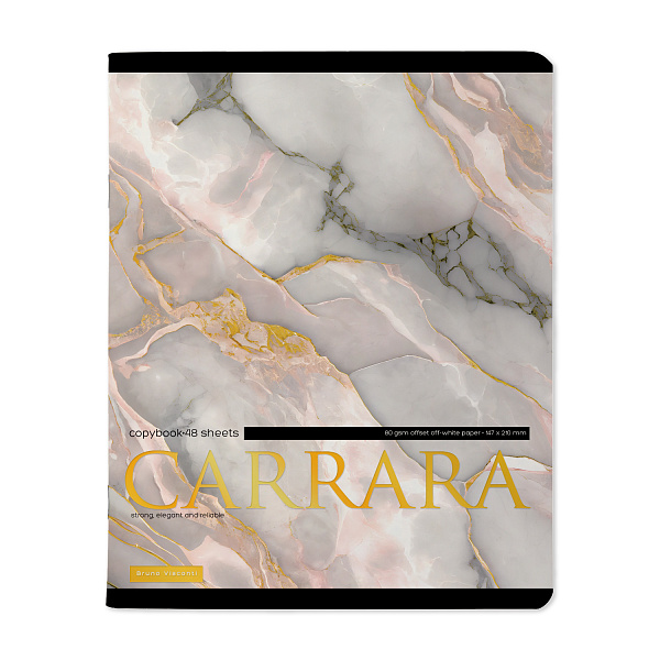 Тетрадь 48 л. кл. "CARRARA"
