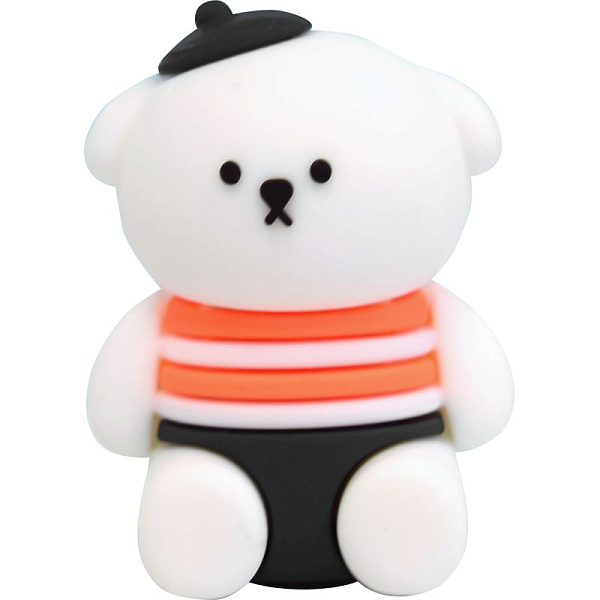 Точилка 1 отв. "deVENTE. Teddy Bear" 28x37x50 мм, 1 отверстие, пластиковая с покрытием Soft 