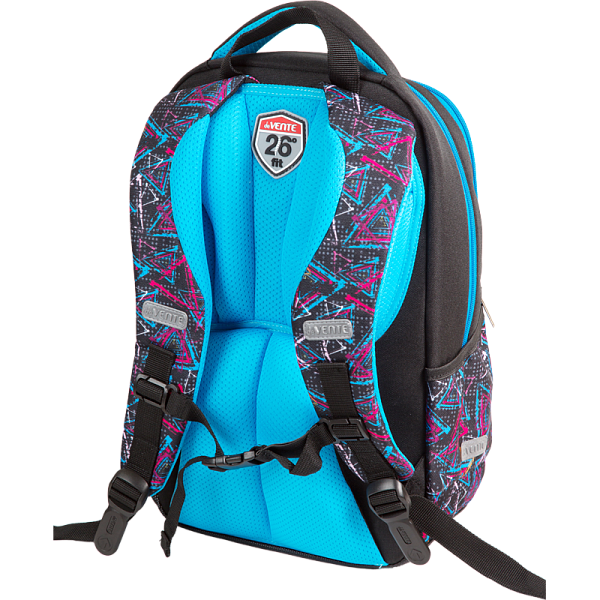 Рюкзак "deVENTE. Fit26. No Disturb Mode" школьный 39x26,5x15,5 см (18 л) 500 г, 2 отд. на молнии, одно с уплотненным отделением для ноутбука до 15 дюймов и книг и карманом для учебников, второе с органайзером, передний карман на молнии c карабином дл