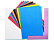 Бумага цветная офсет. А4 10 цветов 10 листов "Разноцветные полоски" папка