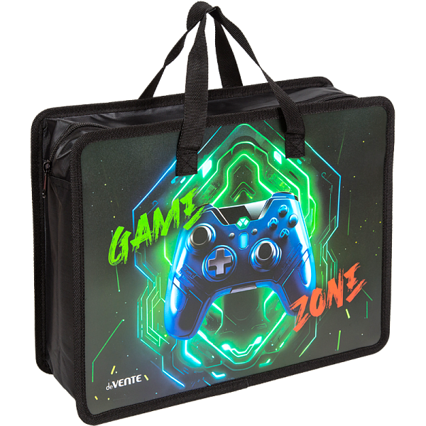 Папка для тетрадей, ИЗО и технологии "deVENTE. Gamer" A4 (33,5x26x10 см) с расширением 10 см, с ручк
