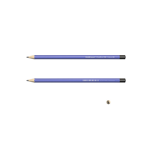 Карандаш ч/г ErichKrause® Grafica 100 2B шестигранный