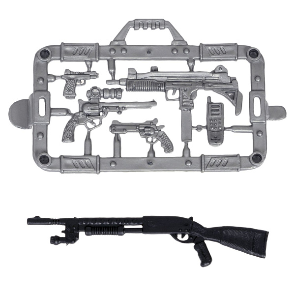 Набор "Армия" солдатик с оружием, " НАСТОЯЩИЙ БОЕЦ"  Bondibon, CRD 21,5x13x3 см, спецназовец, форма камуфляж песочного цвета.