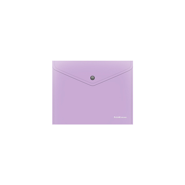 Папка-конверт на кн. А5+ ErichKrause Matt Pastel Bloom, непрозрачный, ассорти (в пакете по 12 шт.)
