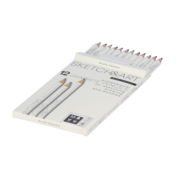 Карандаш ч/г "Sketch&Art. Jumbo" 2В, 3,5 MM 