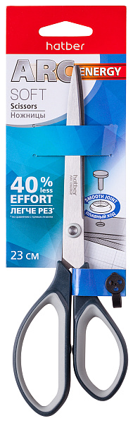 Ножницы 230 мм Hatber START SOFT Лёгкий Рез
