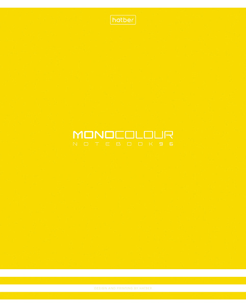 Тетрадь 96 листов в клетку "MONOCOLOUR", обложка мелованный картон, матовая ламинация, тиснение, 60 г/м2