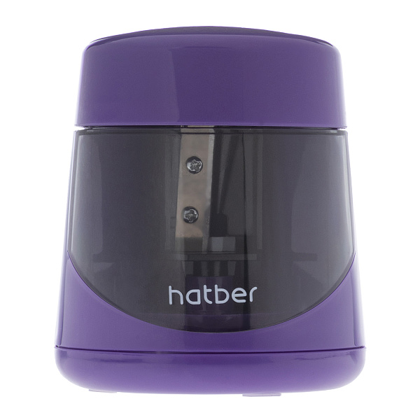 Точилка электрическая Hatber MULTI  USB с запасным лезвием Универсальная 6-12мм в прозрачном ПВХ-бок